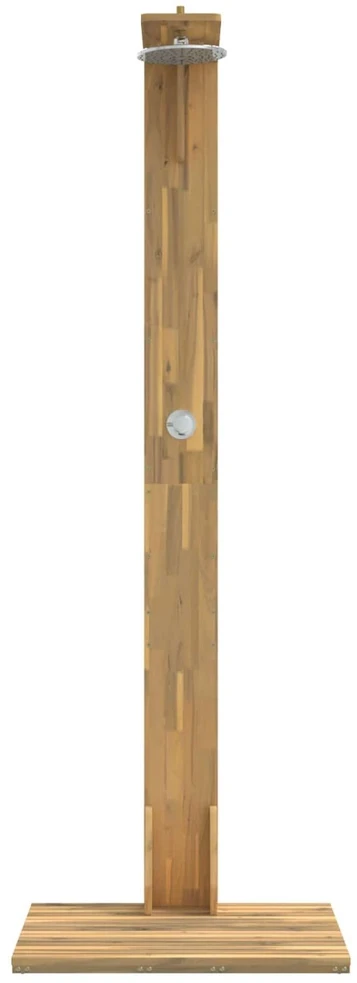 Lauko dušas 219 cm Kietas akacijos medis ir nerūdijančio plieno