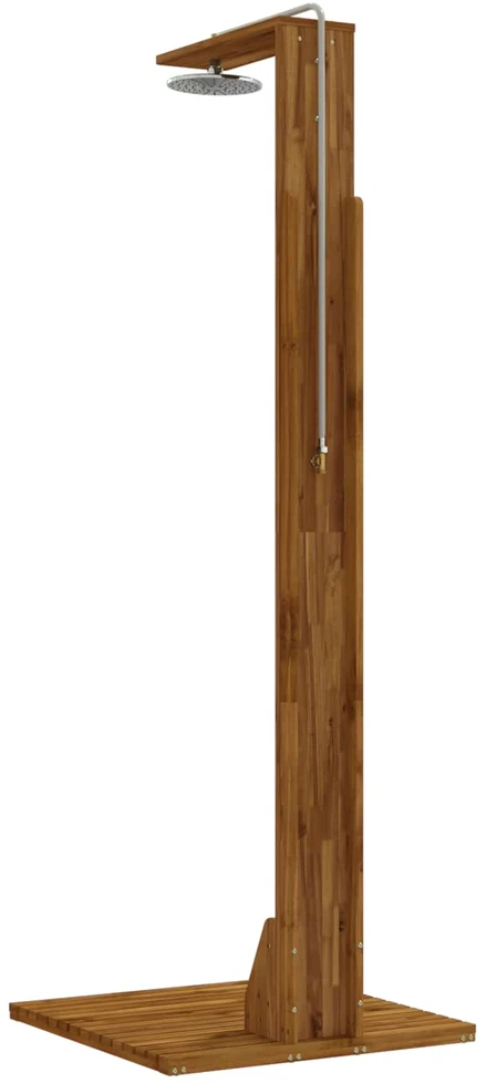 Lauko dušas 219 cm Kietas akacijos medis ir nerūdijančio plieno