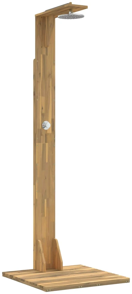 Lauko dušas 219 cm Kietas akacijos medis ir nerūdijančio plieno