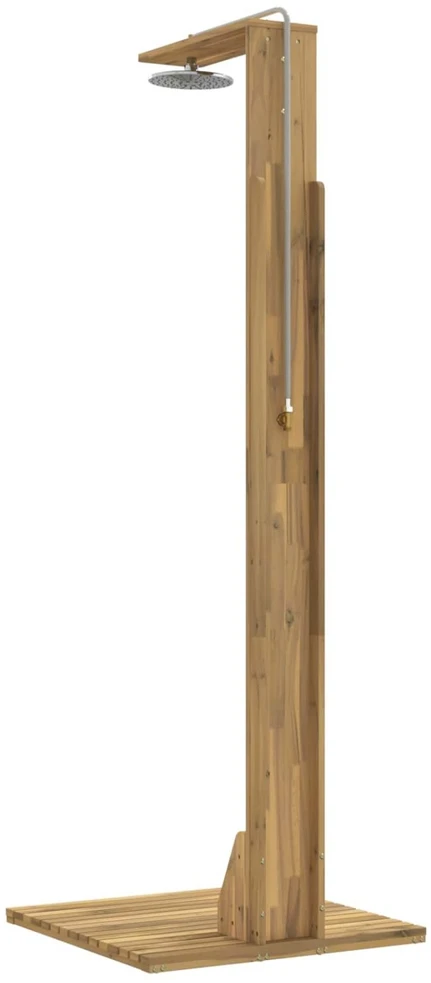 Lauko dušas 219 cm Kietas akacijos medis ir nerūdijančio plieno