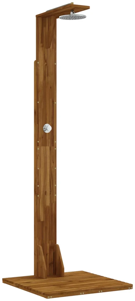 Lauko dušas 219 cm Kietas akacijos medis ir nerūdijančio plieno
