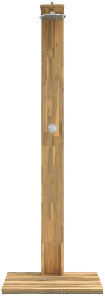 Lauko dušas 219 cm Kietas akacijos medis ir nerūdijančio plieno