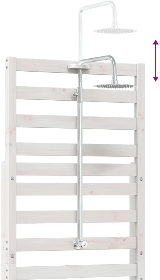 Lauko dušas 225 cm Balta