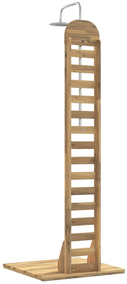 Lauko dušas 225 cm Kietas akacijos medis ir nerūdijančio plieno