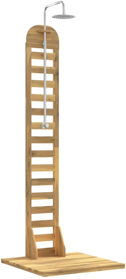 Lauko dušas 225 cm Kietas akacijos medis ir nerūdijančio plieno