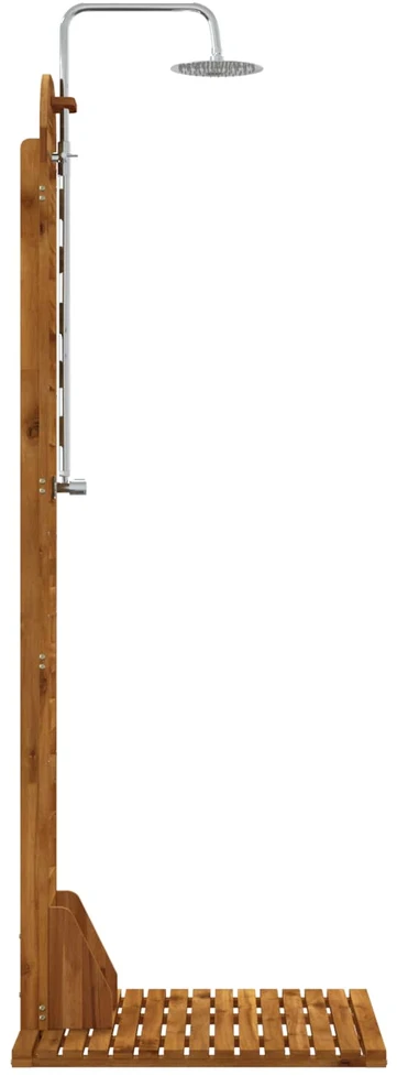 Lauko dušas 225 cm Kietas akacijos medis ir nerūdijančio plieno