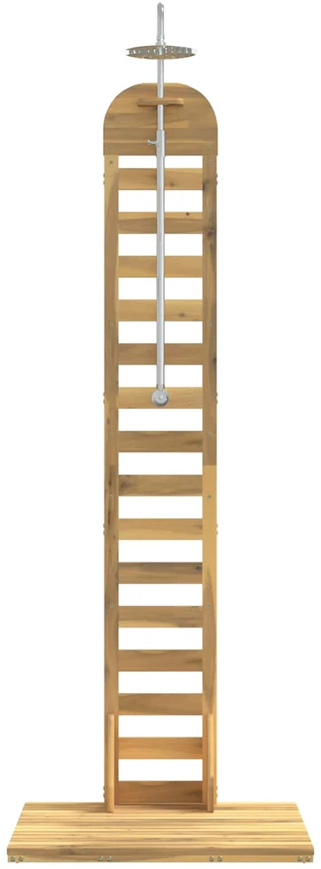 Lauko dušas 225 cm Kietas akacijos medis ir nerūdijančio plieno