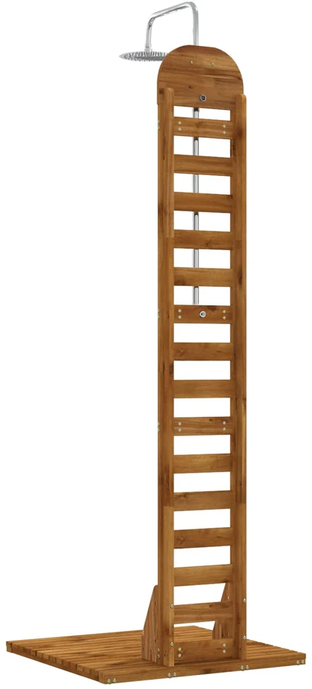 Lauko dušas 225 cm Kietas akacijos medis ir nerūdijančio plieno