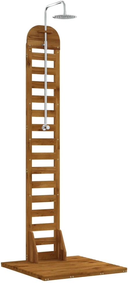 Lauko dušas 225 cm Kietas akacijos medis ir nerūdijančio plieno