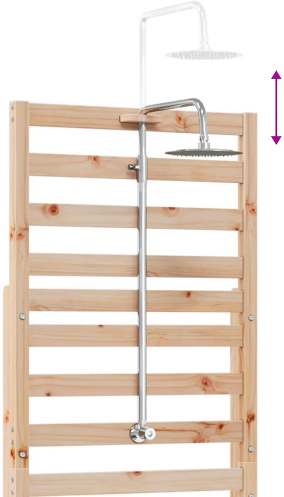 Lauko dušas 225 cm Natūrali