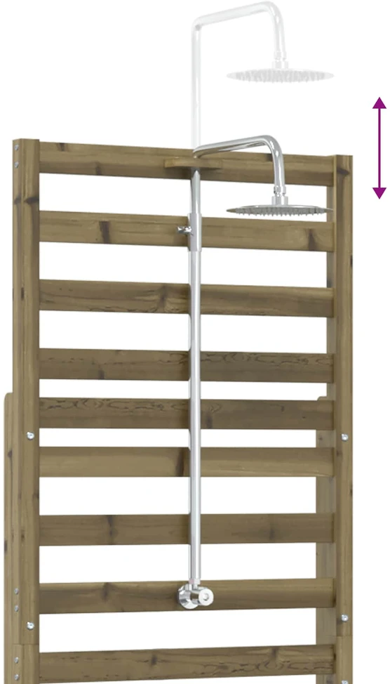 Lauko dušas 225 cm Natūrali