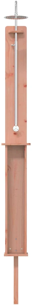 Lauko dušas 246 cm Kietosios maumedžio ir nerūdijančio plieno