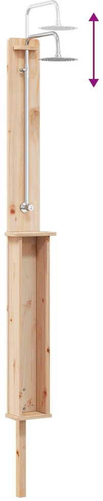 Lauko dušas 246 cm Natūrali