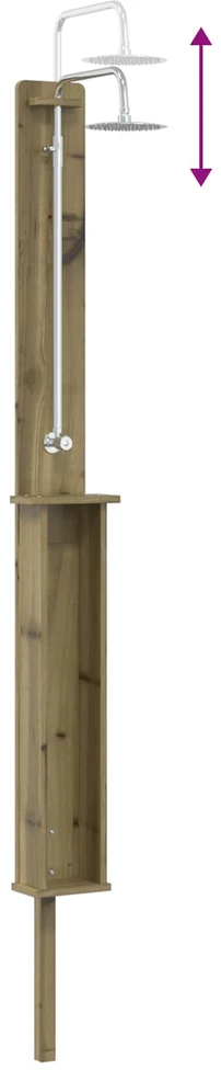 Lauko dušas 246 cm Natūrali