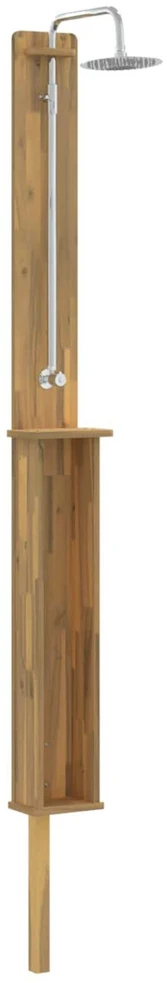 Lauko dušas 257 cm Kietas akacijos medis ir nerūdijančio plieno