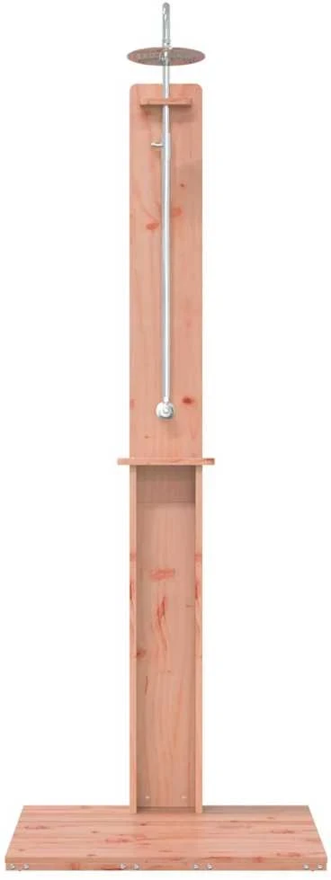 Lauko dušas 206 cm Kietosios maumedžio ir nerūdijančio plieno
