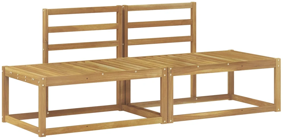 Lauko galinė sofa 2 Vienetas Balta 182,5 x 63 x 73 cm