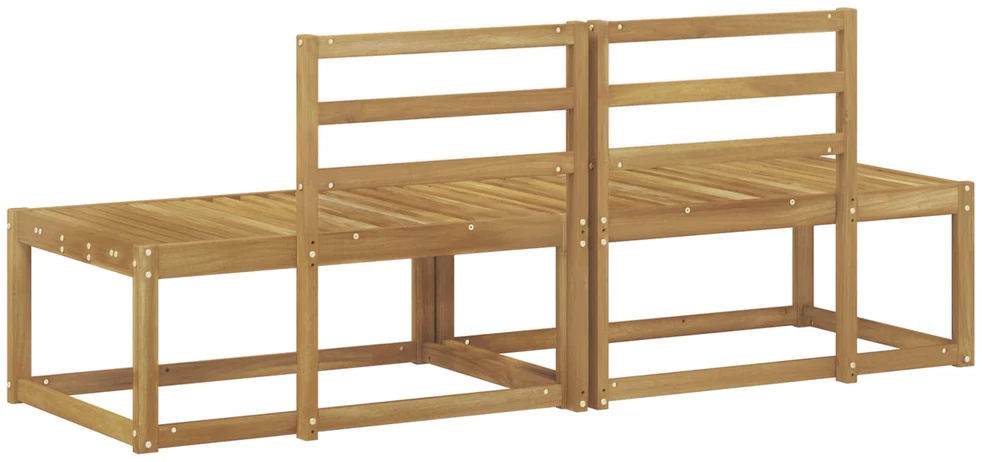 Lauko galinė sofa 2 Vienetas Balta 182,5 x 63 x 73 cm