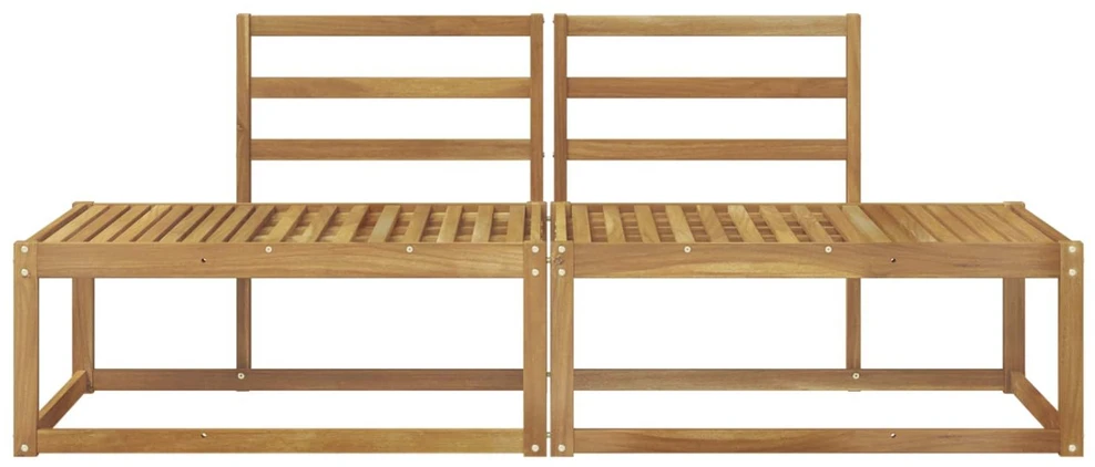 Lauko galinė sofa 2 Vienetas Balta 182,5 x 63 x 73 cm