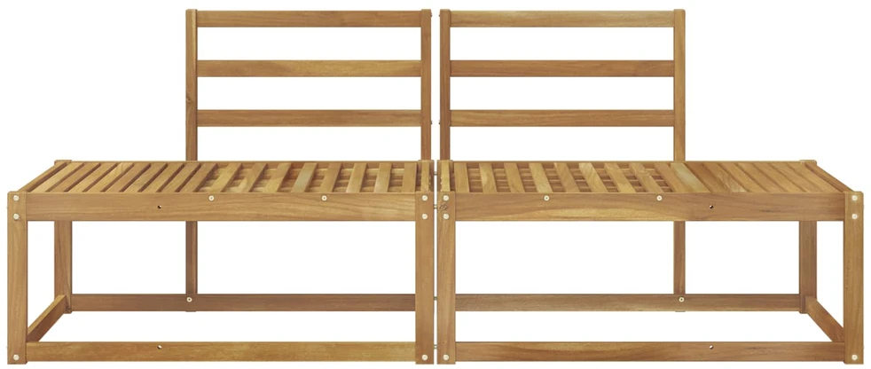 Lauko galinė sofa 2 Vienetas Balta 182,5 x 63 x 73 cm