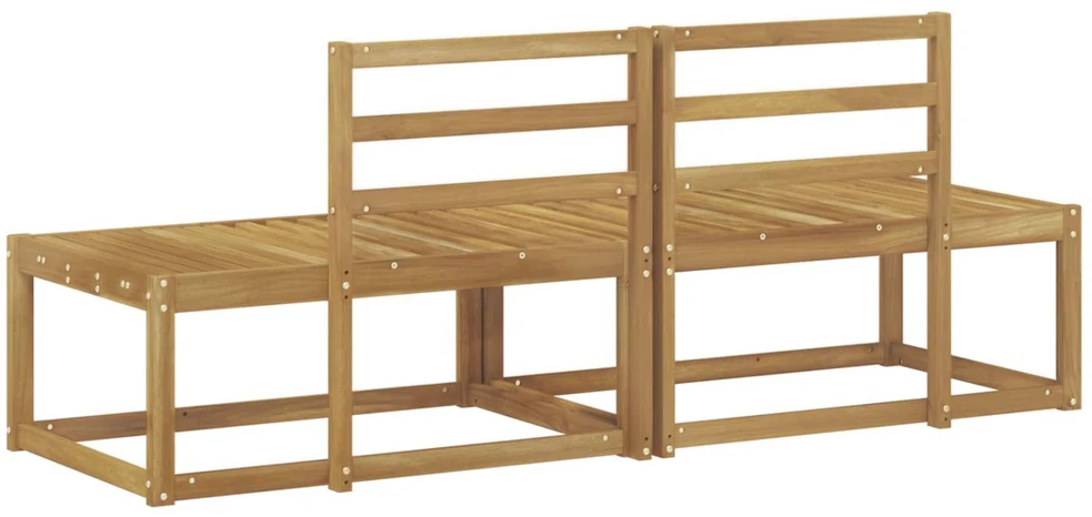 Lauko galinė sofa 2 Vienetas Balta 182,5 x 63 x 73 cm