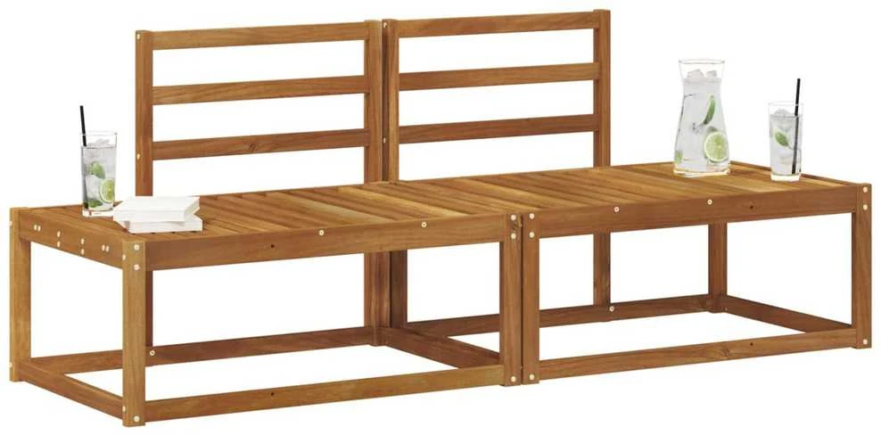Lauko galinė sofa 2 Vienetas Natūrali 182,5 x 63 x 73 cm