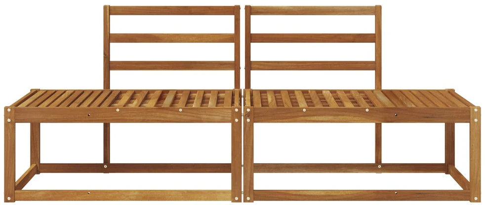 Lauko galinė sofa 2 Vienetas Natūrali 182,5 x 63 x 73 cm