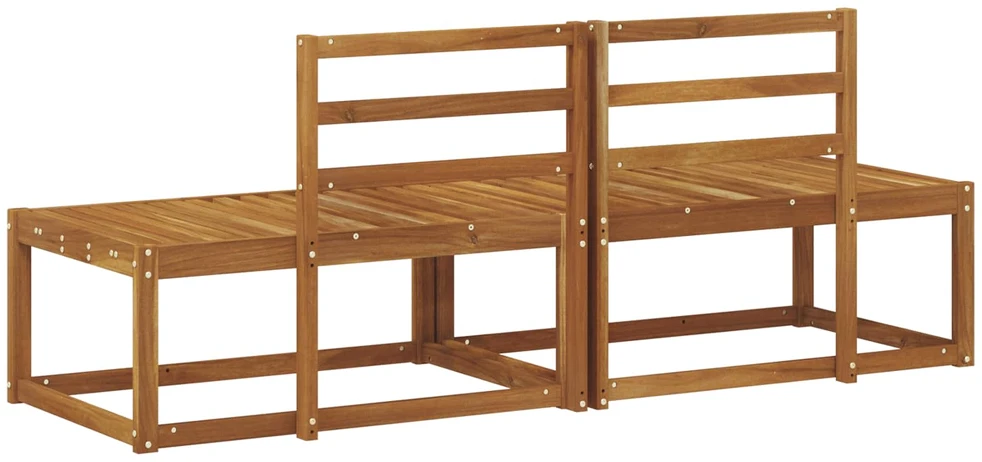 Lauko galinė sofa 2 Vienetas Natūrali 182,5 x 63 x 73 cm