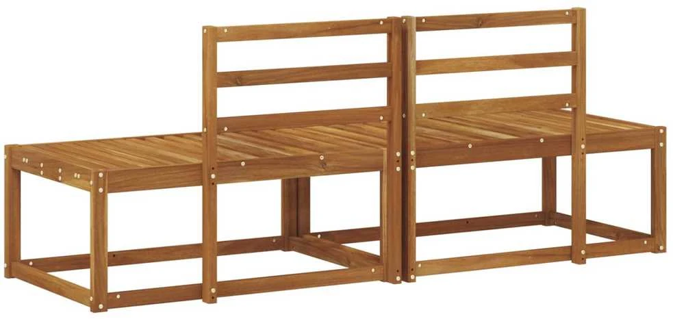 Lauko galinė sofa 2 Vienetas Natūrali 182,5 x 63 x 73 cm