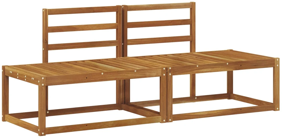 Lauko galinė sofa 2 Vienetas Natūrali 182,5 x 63 x 73 cm