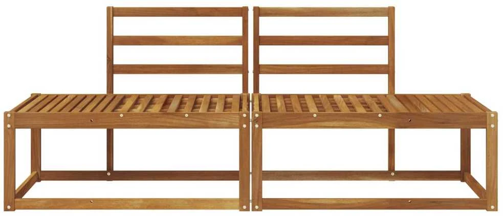 Lauko galinė sofa 2 Vienetas Natūrali 182,5 x 63 x 73 cm