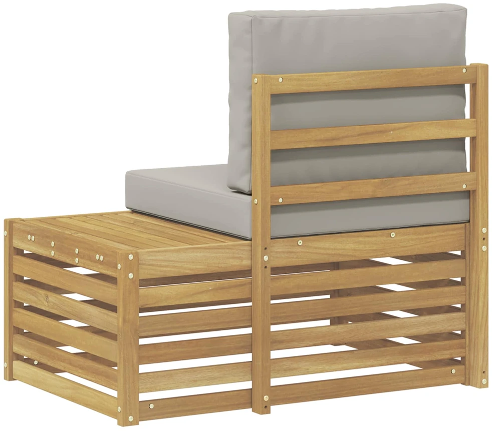 Lauko galinė sofa Kietos akacijos mediena Balta