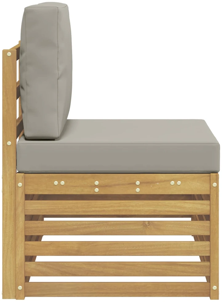 Lauko galinė sofa Kietos akacijos mediena Balta