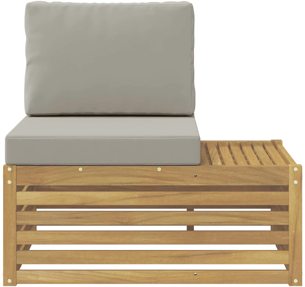 Lauko galinė sofa Kietos akacijos mediena Balta