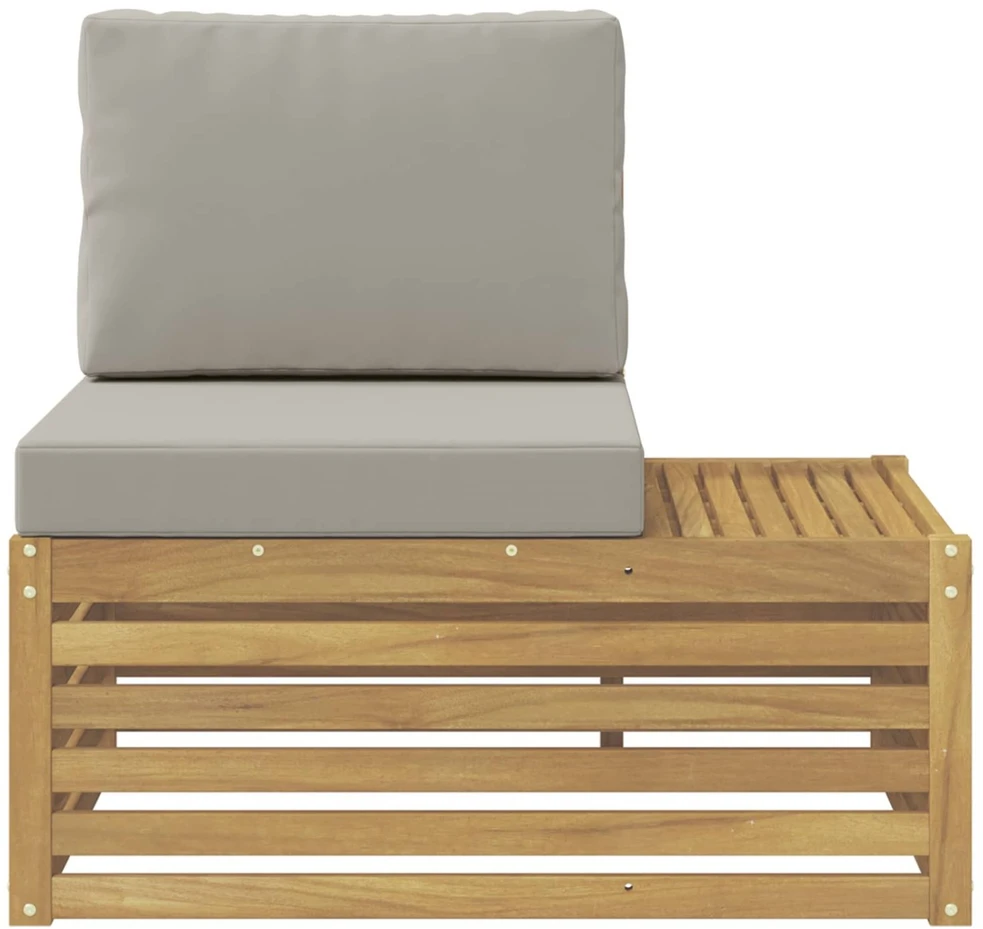 Lauko galinė sofa Kietos akacijos mediena Balta