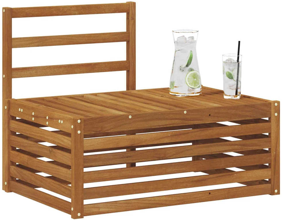 Lauko galinė sofa Natūrali 91 x 63 x 73 cm
