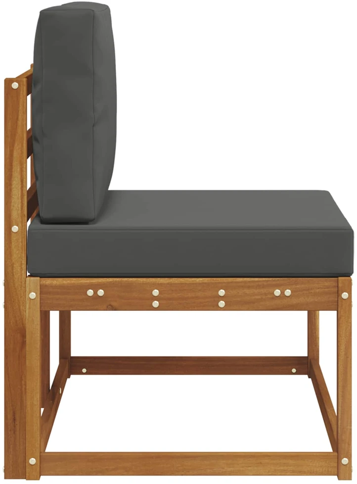 Lauko galinė sofa Natūralus ir antracitas 91 x 63 x 73 cm