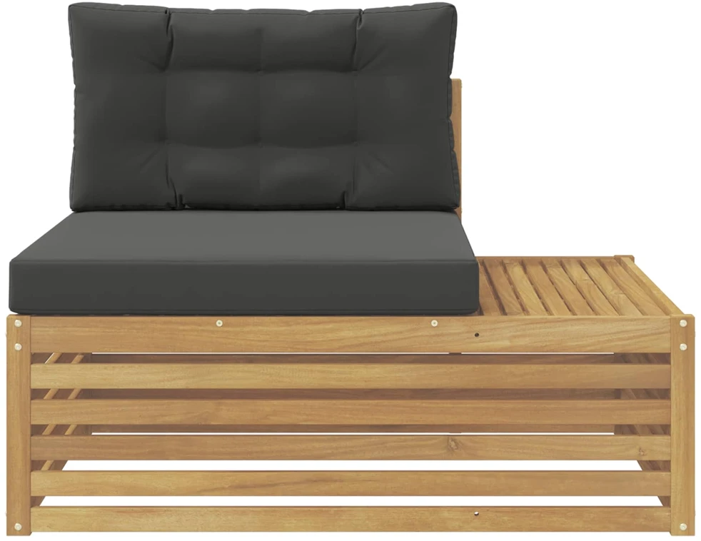 Lauko galinė sofa su pagalve Balta 115 x 83 x 73 cm
