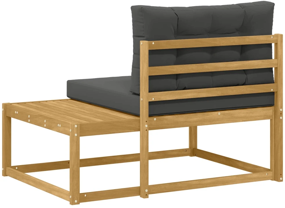 Lauko galinė sofa su pagalve Balta 115 x 83 x 73 cm Poliesteris