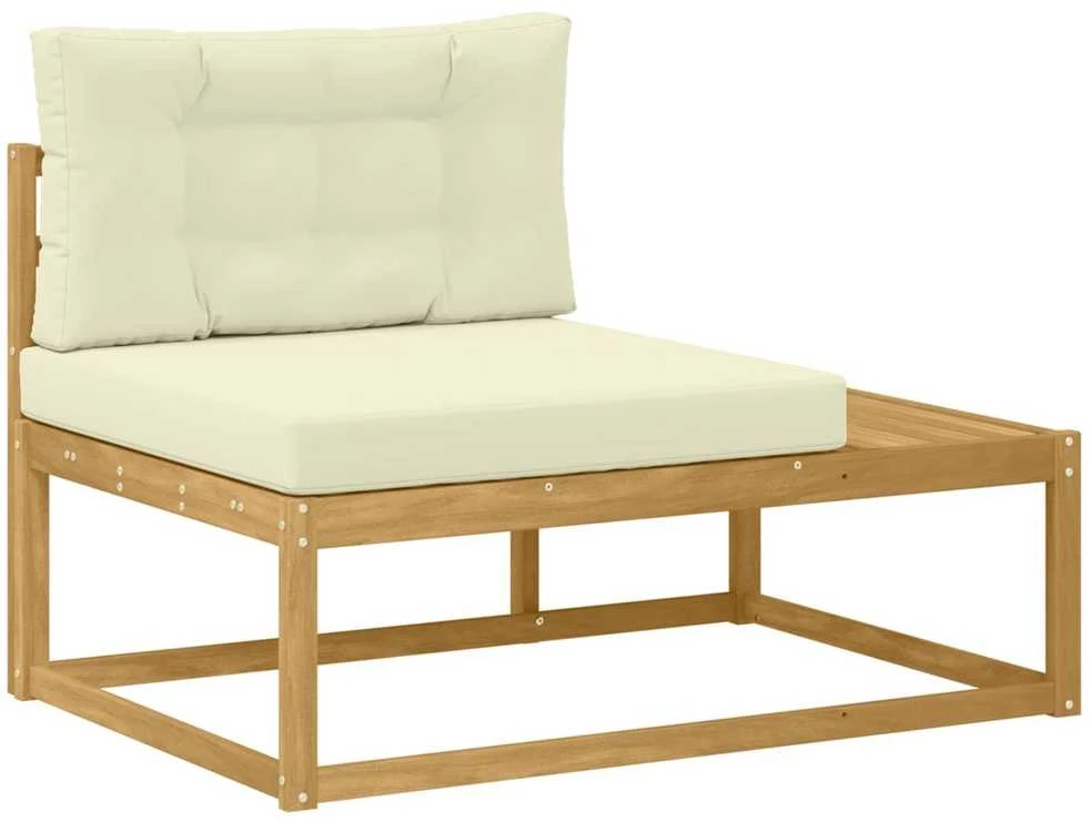 Lauko galinė sofa su pagalve Balta 115 x 83 x 73 cm Poliesteris