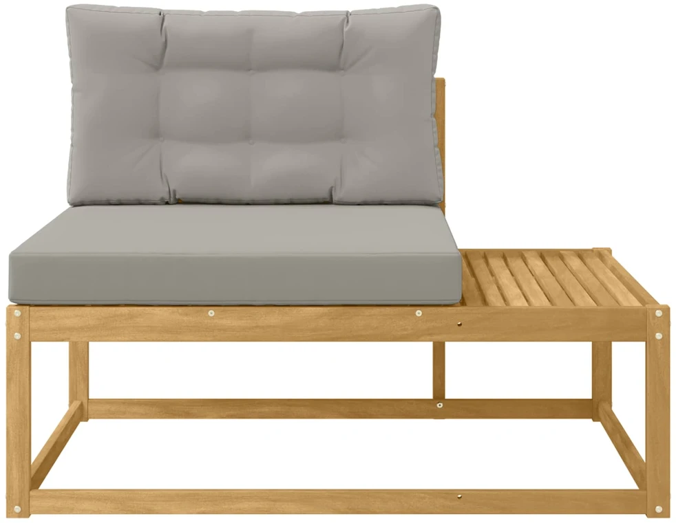 Lauko galinė sofa su pagalve Balta 115 x 83 x 73 cm Poliesteris