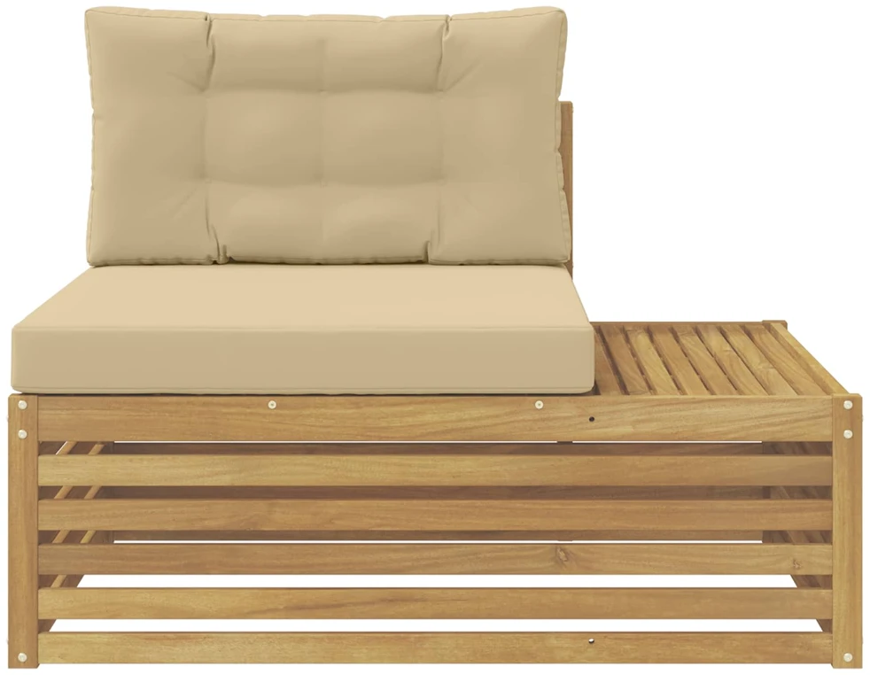 Lauko galinė sofa su pagalve Balta 115 x 83 x 73 cm