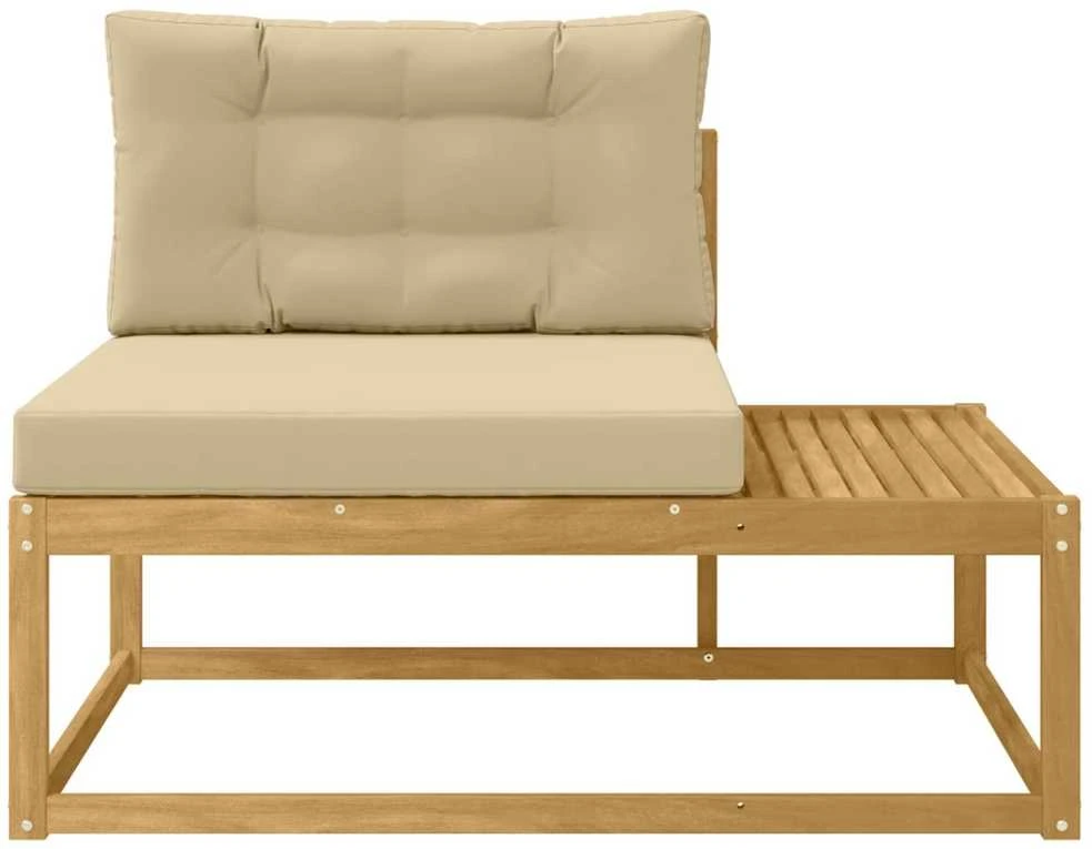 Lauko galinė sofa su pagalve Balta 115 x 83 x 73 cm Poliesteris