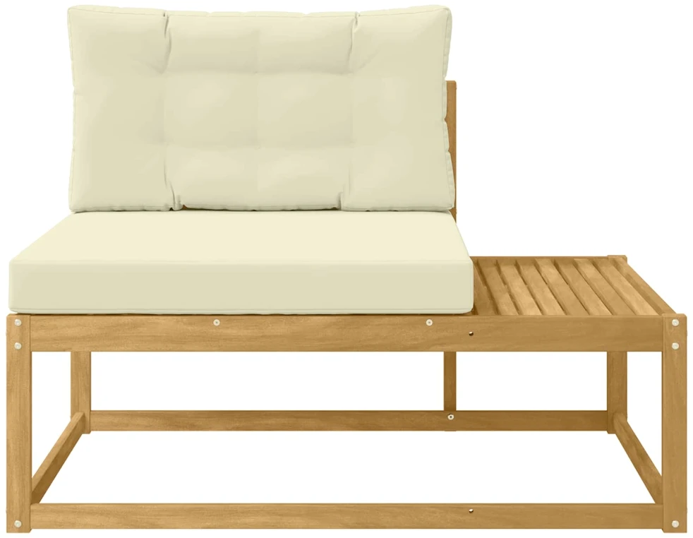 Lauko galinė sofa su pagalve Balta 115 x 83 x 73 cm Poliesteris