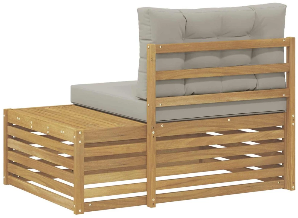 Lauko galinė sofa su pagalve Balta 115 x 83 x 73 cm