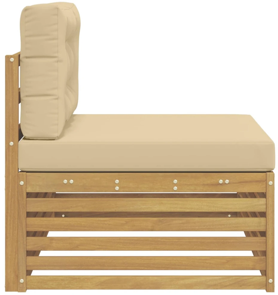 Lauko galinė sofa su pagalve Balta 115 x 83 x 73 cm