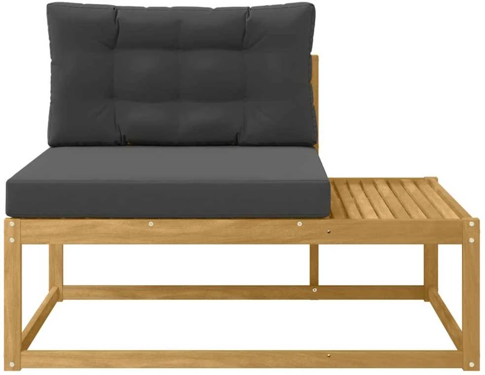 Lauko galinė sofa su pagalve Balta 115 x 83 x 73 cm Poliesteris