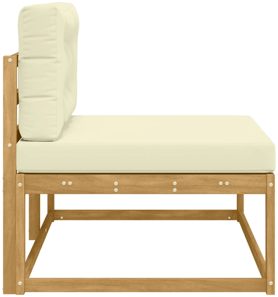 Lauko galinė sofa su pagalve Balta 115 x 83 x 73 cm Poliesteris