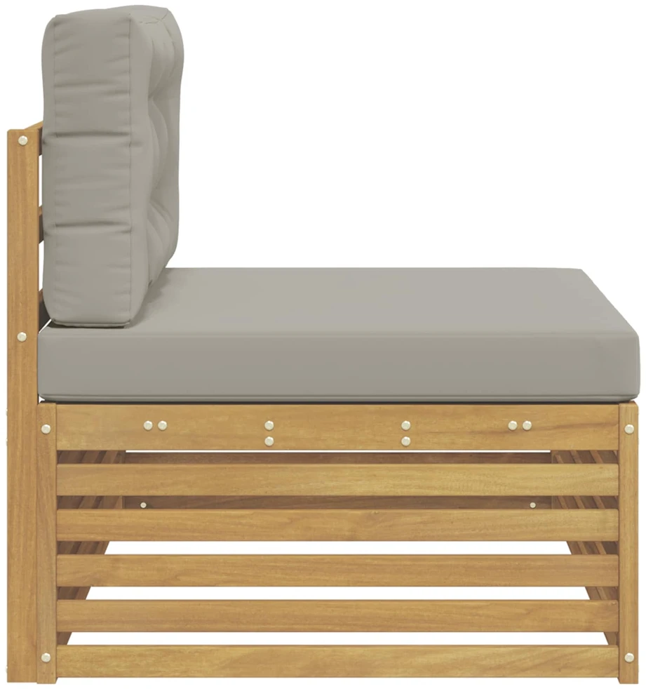 Lauko galinė sofa su pagalve Balta 115 x 83 x 73 cm