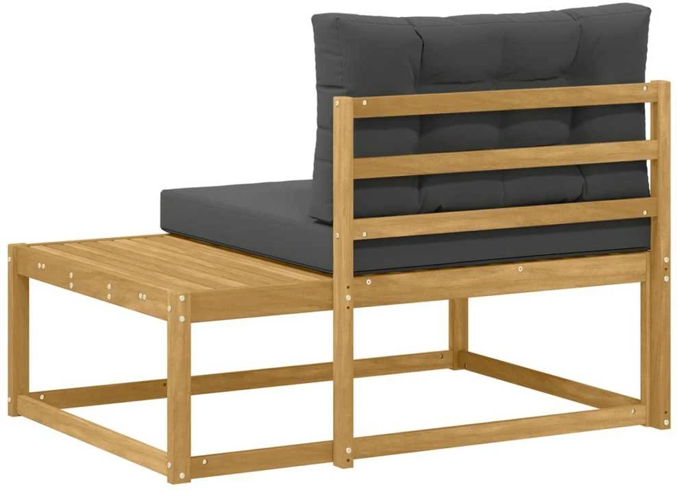 Lauko galinė sofa su pagalve Balta 115 x 83 x 73 cm Poliesteris